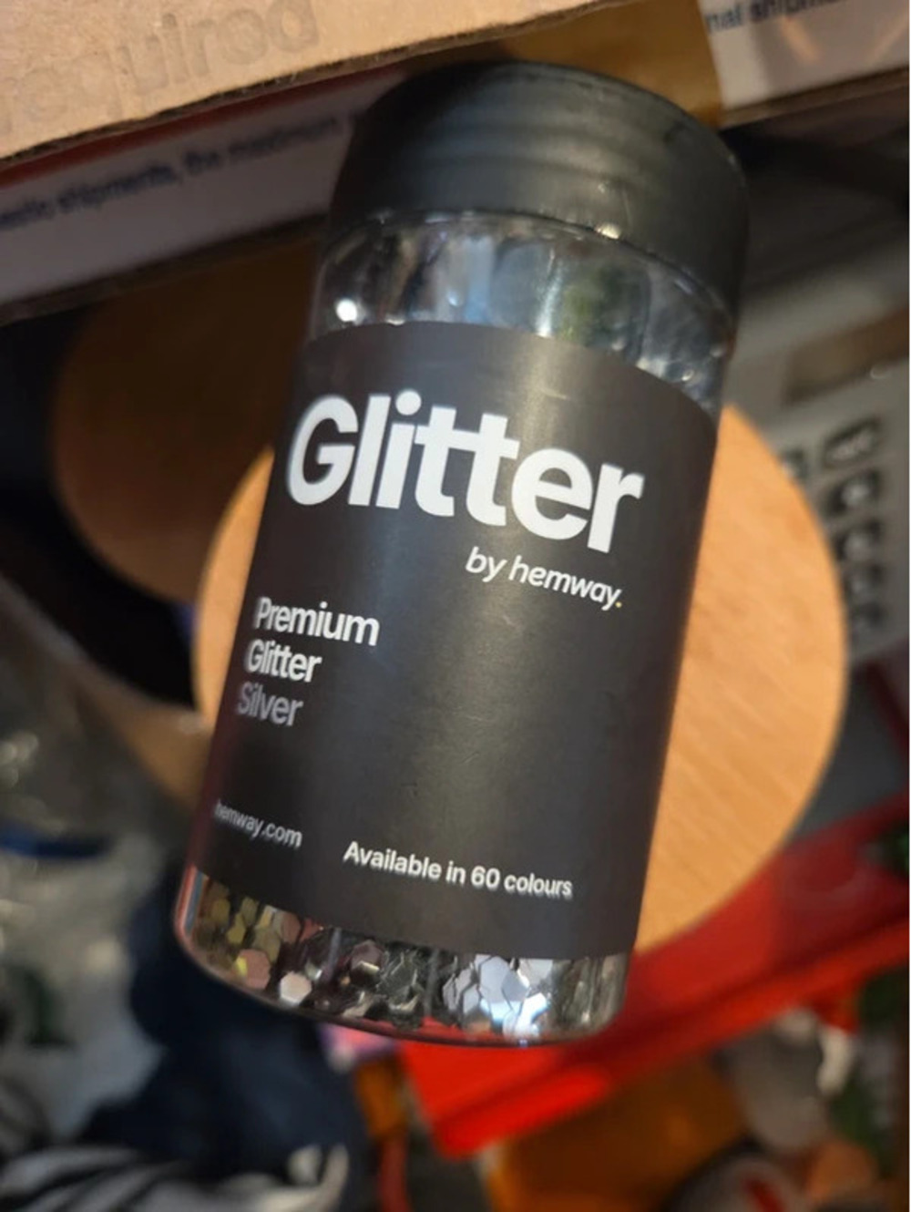Premium silver glitter
